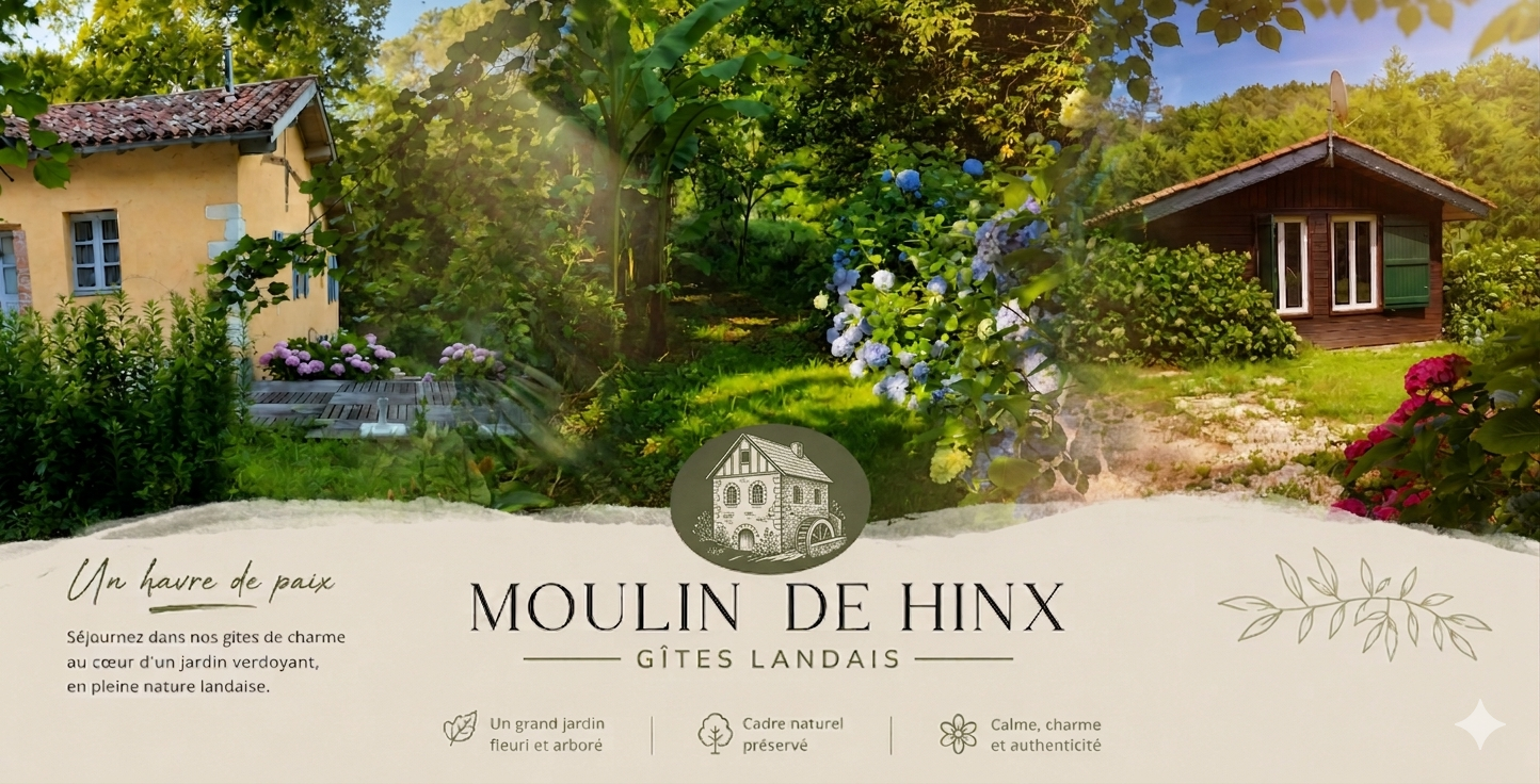 Moulin de Hinx - Location vacances gite Landes au calme en Chalosse